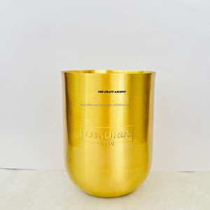 High Quality Brass Handmade Candle Holder & <b>Empty</b> Unique Candle <b>Jar</b> for Christmas Decoration Wholesale <b>Empty</b> Candle Containers - Product Image 1