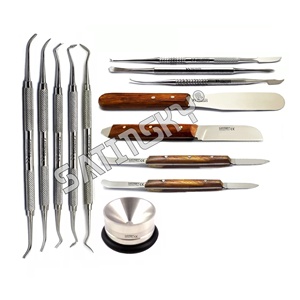Juego de 3 Espátulas Manuales para Mezclar y Modelar Cera Dental, Instrumentos Médicos Quirúrgicos Dentales para Técnicos de Odontología, Laboratorio de Modelado - Product Image 3