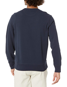 <b>Men</b> Cotton Fleece <b>Pullover</b> Sweatshirt OEM with Screen Printed Logo Comfortable Hoodie Urban Casual Wear Factory Wholesale - Product Image 3