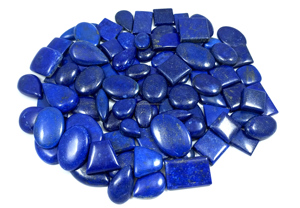 Cabochons de Lapis Lazuli naturel véritable, taillés en forme libre, polis, 20-40mm, 5-10g - Product Image 3