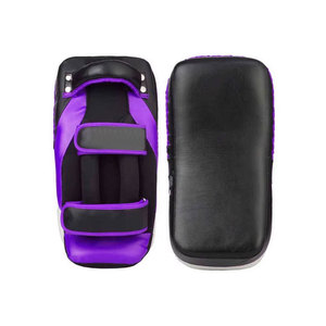 SUN POWER Almohadillas de Boxeo Ajustables de Cuero PU Duradero para Uso Profesional, para Todos los Niveles, Color Morado y Negro, Personalizables - Product Image 1
