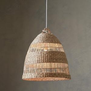 Vente en gros d'abat-jour en jonc de mer personnalisables, lampes suspendues tissées naturelles, lampes Wicket pour la décoration de la maison et du jardin, King Craft Viet - Product Image 3