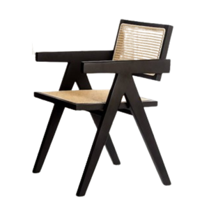 เก้าอี้รับประทานอาหารทำจากไม้สักเนื้อแข็งสำหรับห้องรับประทานอาหารร้านอาหารและเฟอร์นิเจอร์กาแฟ - Product Image 6