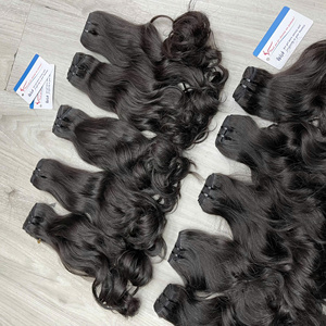 Fournisseur de Cheveux Naturels Ondulés en Tissage Double Drawn – Lots de Cheveux Bruts Couleur Noir Naturel - Product Image 1