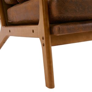 Comoda Sedia Ecologica per Soggiorno con Schienale Morbido e Alto - Product Image 5