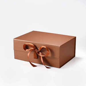 Wholesale Luxury Folding <b>Magnetic</b> Gift <b>Box</b> with Ribbon Custom Printed Packaging <b>Box</b> - Product Image 1
