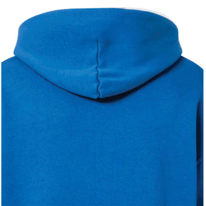 เสื้อฮู้ดผู้ชายสีน้ำเงินล้วนสำหรับฤดูหนาว แขนทรงโคมไฟ พิมพ์ลายสกรีน ป้องกันลมและระบายอากาศได้ดี - Product Image 2