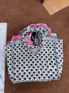 Sac fourre-tout matelassé Jaipuri en coton, grand sac à bandoulière pour voyage et plage - Product Image 4
