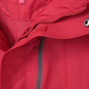 Chaqueta de lluvia con capucha cortavientos resistente al agua para hombre con cuello levantado y diseño de cremallera - Product Image 6