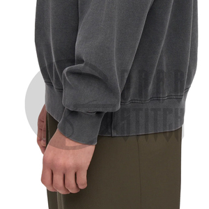 Custom <b>Vintage</b> Washed Crewneck <b>Sweatshirt</b> Heavyweight Cotton Oversized Pullover Unisex OEM ODM Manufacturer - Product Image 3