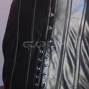 Corset gainant unisexe à haute compression en cuir noir de qualité supérieure, style gothique, pour affiner la taille - Fournisseur - Product Image 5