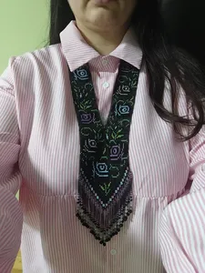 BEAUTYFULL UNIQUE DESIGN Bohemian NecklaceTribal Ukrainian Necklace Unique African Woman Necklace with earring,for WEDDING - Product Image 3