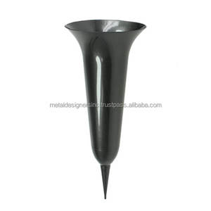 Metal <b>Grave</b> <b>Vase</b> in Multi-Finish Flower <b>Vase</b> <b>Grave</b> Decor <b>for</b> Flower Iron Gold Black Silver White <b>Vase</b> <b>for</b> Indoor <b>Grave</b> Use - Product Image 2