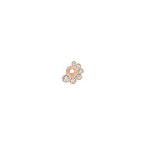 Boucles d'oreilles Ear Jackets en or massif 14k 18k avec diamant de laboratoire rond serti clos, rehausseurs de clous d'oreilles, bijoux minimalistes pour usage quotidien, vente en gros - Product Image 5