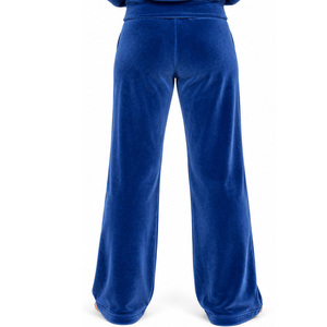 Conjunto Deportivo de Terciopelo para Mujer, Chaqueta con Capucha y Cremallera, Pantalones Anchos, Apliques Decorativos, Ropa Cómoda para Estar en Casa, Proveedor Mayorista de Ropa Personalizada - Product Image 6