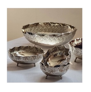 Latest Design Kitchenware Food Bowl Glass And Stainless Steel Snacks <b>Chocolates</b> Bowl From Manufacturer In India - Product Image 5