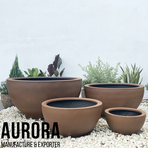 Jardinière d'extérieur économique, en polystone, faite à la main, écologique, durable, avec drainage, pour jardin domestique, style simple et moderne, en gros - Product Image 5