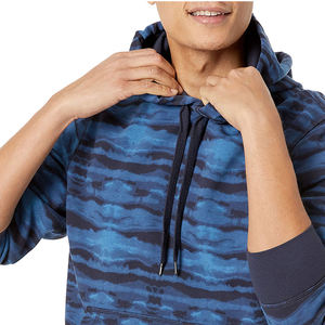 เสื้อสเวตเตอร์มีฮู้ดลายไท-ไดสำหรับผู้ชาย แขนยาวแบบถัก สไตล์ฤดูใบไม้ร่วง ไม่มีซับใน - Product Image 4