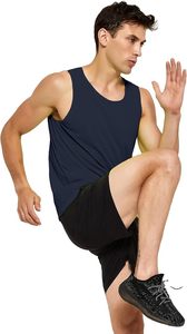 Débardeur Homme Rafraîchissant en Modal Respirant à Épaules Larges pour la Gym, l'Extérieur et la Plage – Imprimé Uni en Dentelle, Polyester, Coton, Spandex - Product Image 1