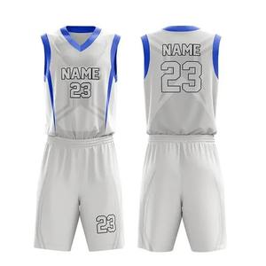 Ensemble de maillots de basket-ball sublimés personnalisés OEM, uniforme d'entraînement professionnel pour équipe, uniforme de basket-ball directement de l'usine - Product Image 1