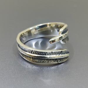 2021 New Collection! Adjustable Feather Design 925 Sterling Silver <b>Ring</b> Cute Style with Invisible Setting for Wedding - Product Image 2