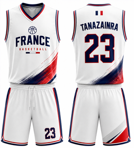 Wholesale New Basketball Jersey Set <b>Athletic</b> Performance Sportswear Custom Team Branding OEM Factory Wholesale - Product Image 1