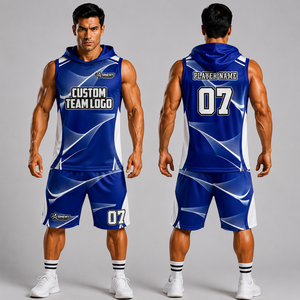 Ensemble de flag football SINEWY vert à imprimé géométrique sublimé, anti-humidité, sans manches, coupe athlétique, toutes saisons - Product Image 3