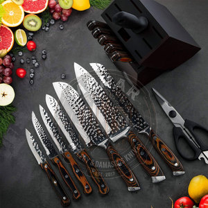 Latest Design Professional Damascus <b>Kitchen</b> <b>Knife</b> Set Top Selling Low Moq Damascus <b>Kitchen</b> <b>Knife</b> Set - Product Image 6