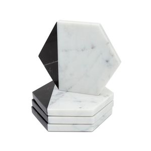 Natural Stone Marble Coasters With Polished Surface For Stylish <b>Table</b> Setting And Durable Drink <b>Protection</b> - Product Image 6