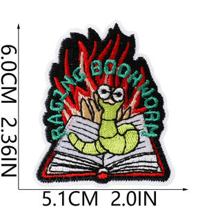 Factory Wholesale Custom Embroidery Patches Iron On Bee <b>Animal</b> Patch 3D Embroidered Fabric Badge for Hats Bags Jackets DIY OEM - Product Image 5