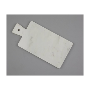 Planche à découper en marbre ronde, forme artisanale, gris et blanc, best-seller, petite planche à découper rectangulaire en marbre - Product Image 6