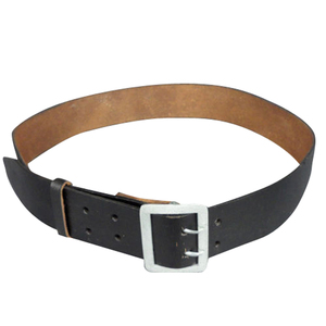 Genuine white Leather Belt 5.0 cm Width PVC Solid for Men Custom Size for Women Cow Hide Material with Alloy Buckle for Parade - Product Image 5