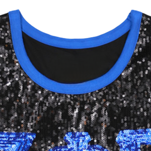 Zeta Phi Beta <b>Sequin</b> T Shirt Black Greek Letter Tee Short Sleeve Sorority Apparel Sparkle Stylish Cotton <b>Top</b> Premium Fit - Product Image 4