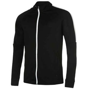 Ensemble de survêtement unisexe color block ajusté 2 pièces avec logo personnalisé, survêtement de sport zippé pour homme, ensemble de jogging uni - Product Image 3