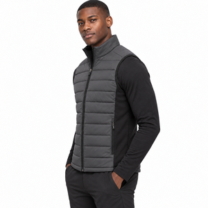 Gilet hybride isolé pour homme avec rembourrage chaud, construction flexible et matériau durable pour les activités de plein air et quotidiennes - Product Image 5