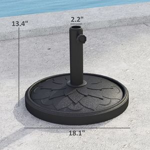 Base per Ombrellone da Giardino Resistente da 26 Libbre in Resina per Pali da 1.3'/1.5'/1.9' per Uso in Cortile - Product Image 3