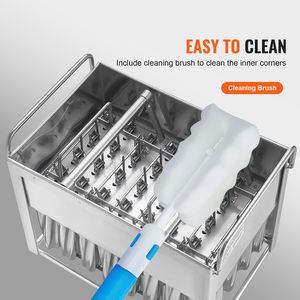 40 stampi cilindrici in acciaio inossidabile per ghiaccioli e gelati a base di latte - Product Image 6