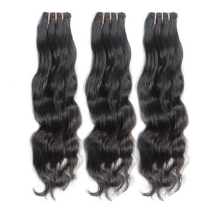 Raw Indian Hair Directly From India Natural Wave Hair Extensions Cheap Remy Virgin Human Hair Unprocessed Bundles Wigs - Product Image 3