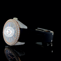 Montre unisexe de qualité export, moderne, entièrement blanche, avec diamants Moissanite, en acier inoxydable, mouvement mécanique ETA, idéale pour les fêtes et comme cadeau