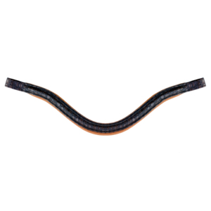 Fronture en cuir véritable pour cheval, accessoire de bride anglaise, avec clous métalliques à rangée unique, pour équipement d'équitation de concours classique - Product Image 6