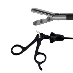 Pince à fond de globe oculaire Maxi Grip en acier inoxydable 5 mm x 31 cm, à dents croisées, instrument chirurgical laparoscopique endoscopique - Product Image 1