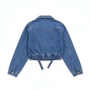 Chaquetas Vaqueras Estampadas para Mujer, Nueva Moda, Chaqueta Vaquera de Lona y Piel de Oveja, Alta Calidad, Superventas, Tendencia, OEM - Product Image 4