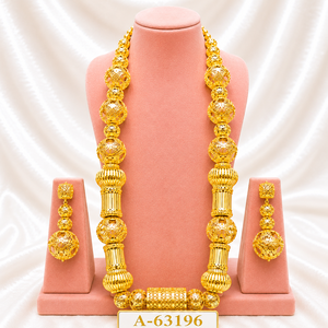 High Quality Gold Plated Bridal Set – <b>Statement</b> Layered <b>Necklace</b> Jewelry for Women A-63212 - Product Image 6