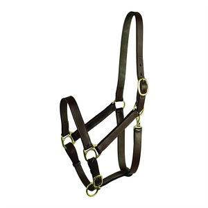 Wholesale Best Selling Horse <b>Leather</b> <b>Headcollar</b> With Brass Name Plate Customize Colour Halters Excellent Quality Logo - Product Image 3