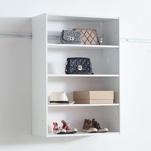 Sistema Armadio a Parete in Legno Bianco Devi: Soluzione di Stoccaggio Elegante e Organizzata - Product Image 6