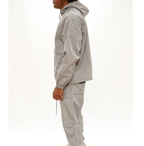 Custom <b>Men's</b> Polyester Zip up Blank Oversized pullover Windproof <b>Jacket</b> and <b>Track</b> Pants Sets Nylon Tracksuits <b>for</b> <b>Men</b> - Product Image 2