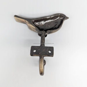 Porte-clés mural vintage en laiton en forme d'oiseau doré, élégant et décoratif, pour la maison ou le bureau, organisateur mural - Product Image 4