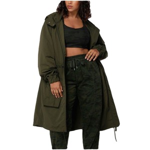 Nouvelle conception, fabrication directe en usine, parka longue imperméable pour femme, à capuche, respirante, vêtements d'extérieur décontractés - Product Image 1