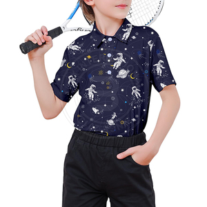 Camiseta de Polo de Golf Suave para Jóvenes, Clásica, de Manga Corta, Ropa Deportiva de Alto Rendimiento, Prendas Superiores Informales de Verano para Niños - Product Image 2