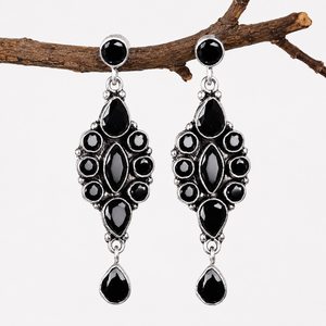 Hot Selling Multi Color Gemstone Drop <b>Earrings</b> | Trendy Brass Fashion <b>Dangle</b> <b>Earrings</b> for Women | Party Bulk Wholesale Supplier - Product Image 4